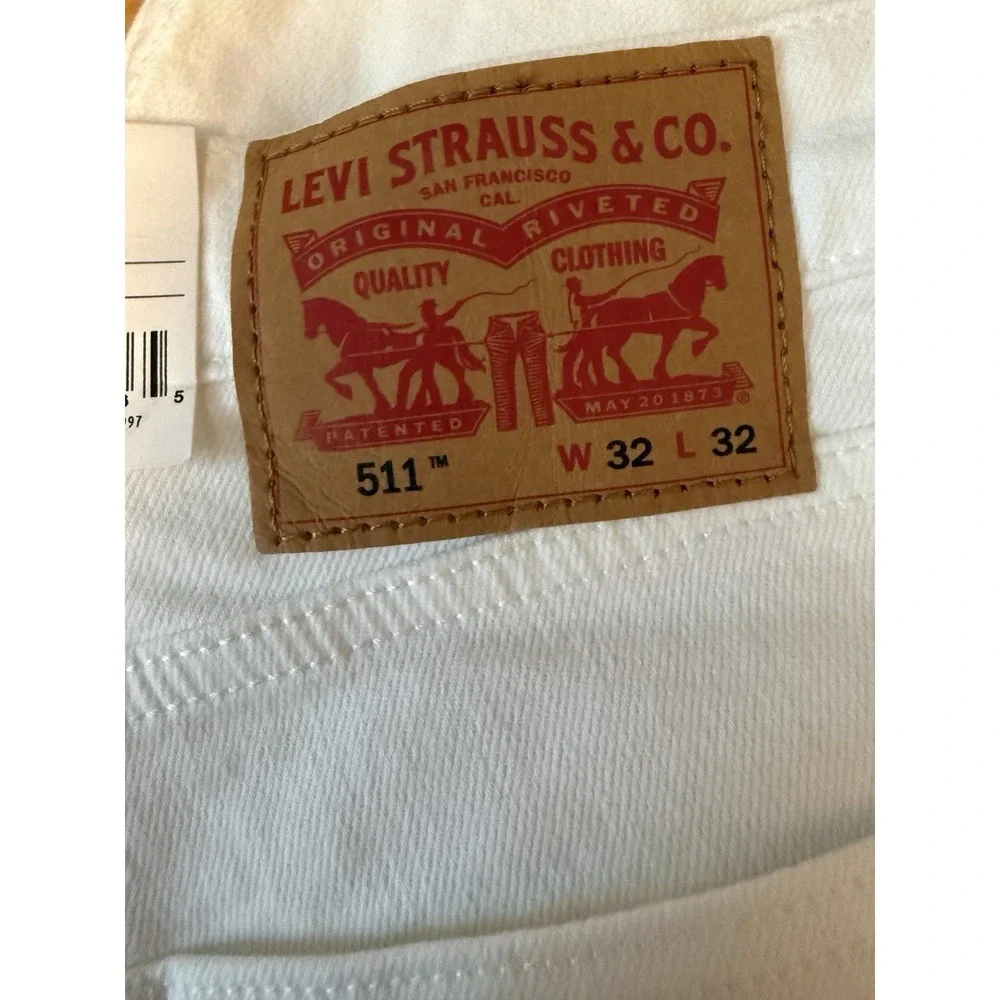 Levi's 511 Slim White Men's Jeans Size 32 X 32 New With Tags READ DESCRIPTION